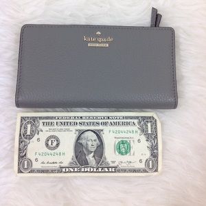 Kate Spade pebble leather wallet